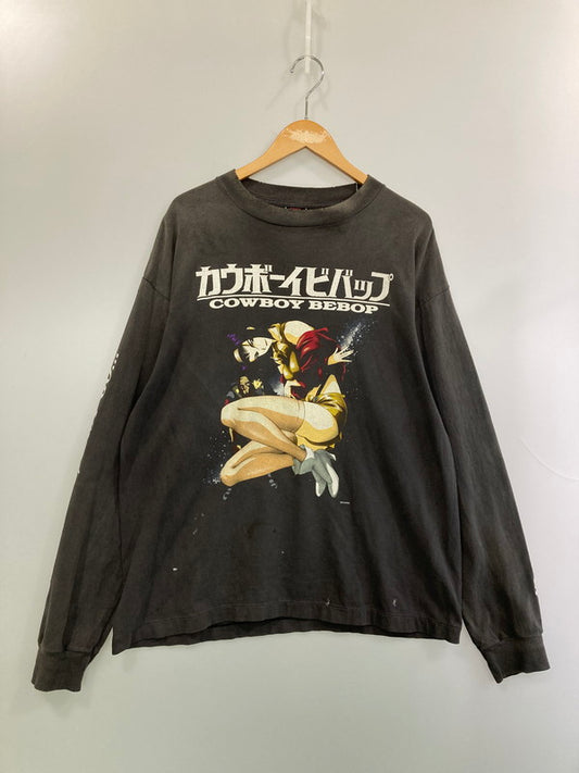 【中古品】【メンズ】 SAINT MICHAEL セント マイケル ×FASHION VICTIMSM-HR8-000-C05 25SS CB LS TEE COWBOY BEBOP カウボーイビバップ Tシャツ トップス 141-260314-zi-04-min サイズ：L カラー：グレー 万代Net店