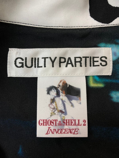 【中古品】【メンズ】 WACKO MARIA ワコマリア × GHOST IN THE SHELL2 攻殻機動隊 SS HAWAIIAN SHIRT ハワイアンシャツ 142-260314-zi-03-min サイズ：L カラー：ホワイト/ブラック系 万代Net店