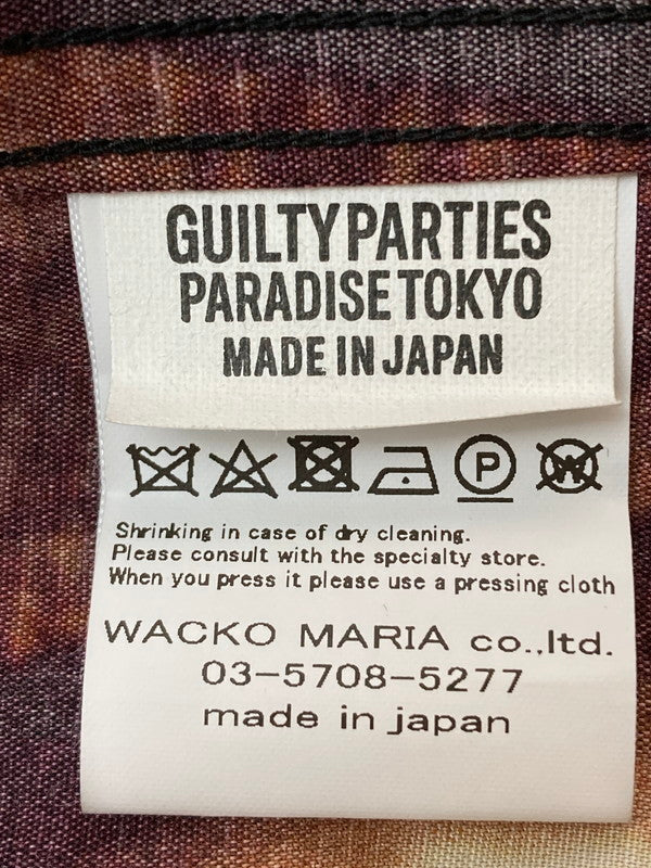 【中古品】【メンズ】 WACKO MARIA ワコマリア × GHOST IN THE SHELL2 攻殻機動隊 SS HAWAIIAN SHIRT ハワイアンシャツ 142-260314-zi-03-min サイズ：L カラー：ホワイト/ブラック系 万代Net店