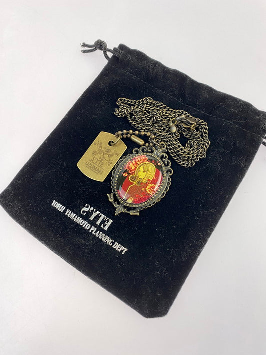 【中古品】【メンズ/レディース】 S'YTE × JUNJI ITO NECKLACE サイト 伊藤潤二 コラボ ネックレス アクセサリー 192-260316-yn-28-min カラー：ブラウン 万代Net店