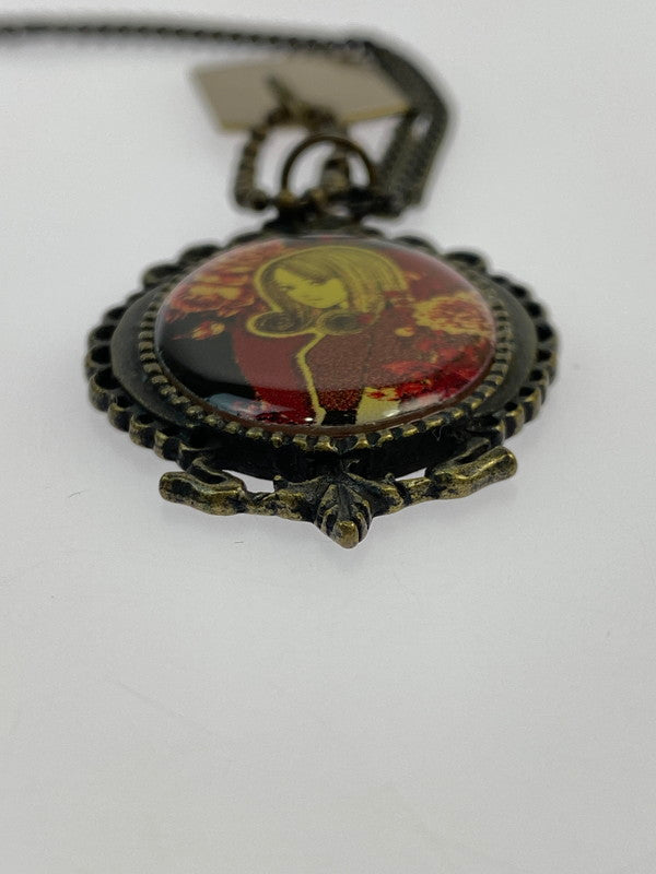 【中古品】【メンズ/レディース】 S'YTE × JUNJI ITO NECKLACE サイト 伊藤潤二 コラボ ネックレス アクセサリー 192-260316-yn-28-min カラー：ブラウン 万代Net店