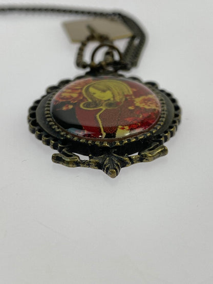 【中古品】【メンズ/レディース】 S'YTE × JUNJI ITO NECKLACE サイト 伊藤潤二 コラボ ネックレス アクセサリー 192-260316-yn-28-min カラー：ブラウン 万代Net店