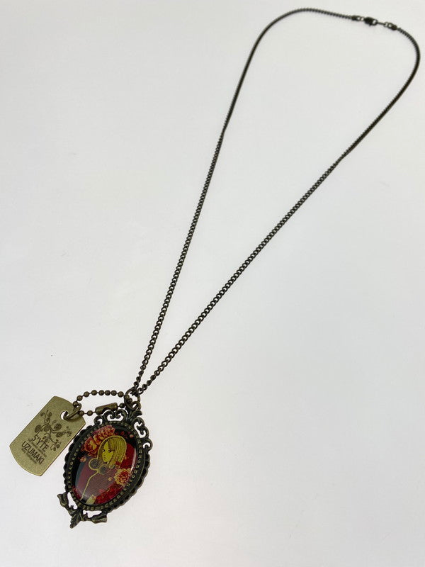 【中古品】【メンズ/レディース】 S'YTE × JUNJI ITO NECKLACE サイト 伊藤潤二 コラボ ネックレス アクセサリー 192-260316-yn-28-min カラー：ブラウン 万代Net店