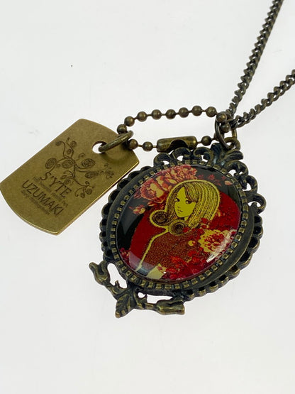 【中古品】【メンズ/レディース】 S'YTE × JUNJI ITO NECKLACE サイト 伊藤潤二 コラボ ネックレス アクセサリー 192-260316-yn-28-min カラー：ブラウン 万代Net店