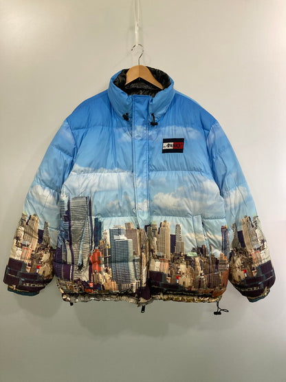 【中古品】【メンズ】 AWAKE NY × TOMMY JEANS PUFFER JACKET アウェイクニューヨーク トミージーンズ パファージャケット アウター 142-260313-yn-24-min サイズ：XL カラー：ライトブルー/ブラック 万代Net店