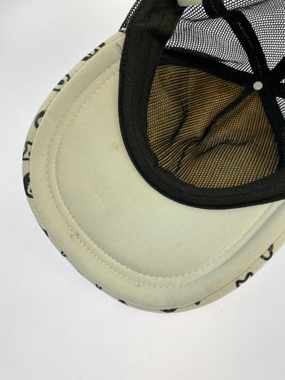 【現状渡し品】【メンズ/レディース】 A BATHING APE アベイシングエイプ MILO MONOGRAM MESH CAP マイロ モノグラム メッシュ キャップ 帽子 185-260313-yn-13-min サイズ：F カラー：ブラック 万代Net店