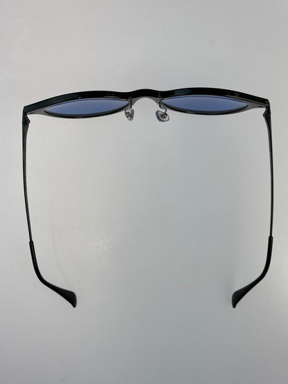 【中古品】【メンズ】 Ray-Ban レイバン ブルーレンズ サングラス RB4334D 55□19-145 メガネ ファッション 203-260318-em-26-min カラー：ブラック/ブルー 万代Net店