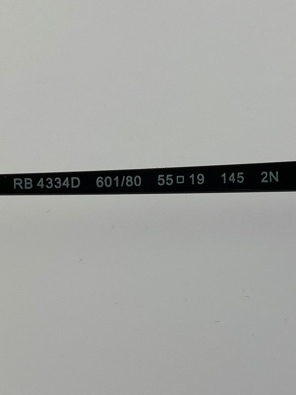 【中古品】【メンズ】 Ray-Ban レイバン ブルーレンズ サングラス RB4334D 55□19-145 メガネ ファッション 203-260318-em-26-min カラー：ブラック/ブルー 万代Net店