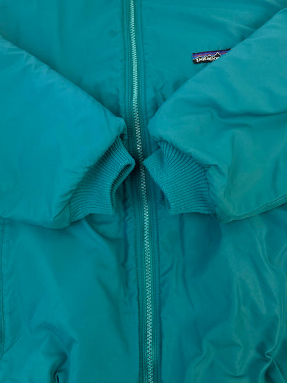 【中古品】【メンズ】 patagonia パタゴニア シェルドシンチラ フリースライナー ナイロンジャケット 28119 80S USA製 メンズ アウター 144-260311-em-33-min サイズ：12 カラー：ターコイズ 万代Net店