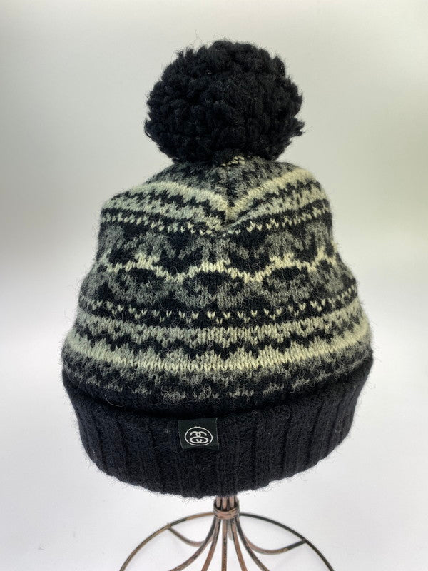 【中古品】【メンズ】 STUSSY ステューシー 00's WOOL KNIT CAP ウール ニットキャップ 帽子 185-260313-yn-15-min カラー：ブラック 万代Net店