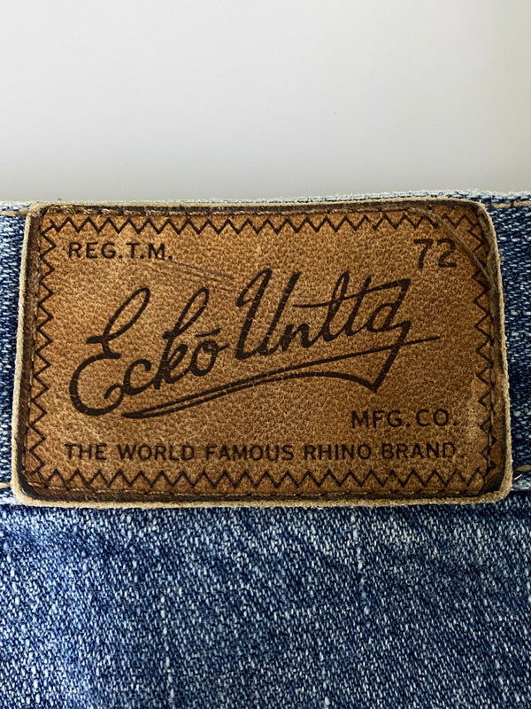 【現状渡し品】【メンズ】 ECHO UNLTD エコー アンリミテッド DENIM CARGO PANTS デニム カーゴ パンツ メンズ ボトムス ジーンズ 157-260720-em-22-min サイズ：32 カラー：インディゴ 万代Net店