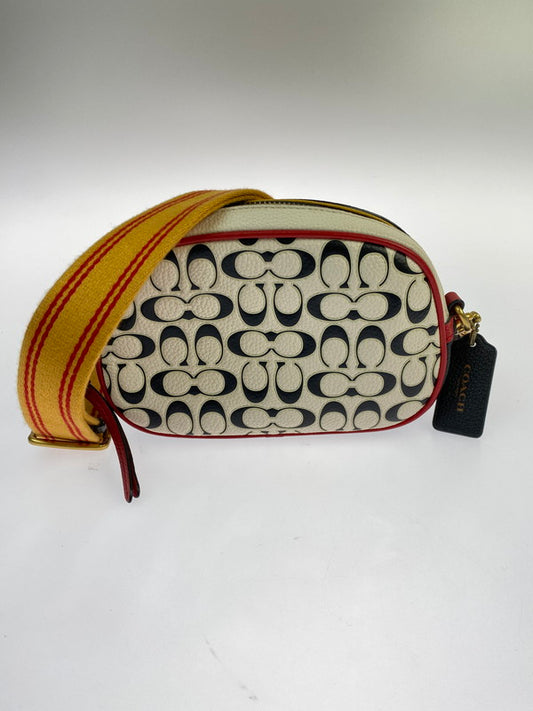 【中古品】【レディース】 COACH コーチ KEITH HARING MICKY MOUSE CROSSBODY BAG K2081-4888 キースヘリング クロスボディーバッグ ショルダーバッグ カバン 180-260313-yn-18-min カラー：アイボリー 万代Net店