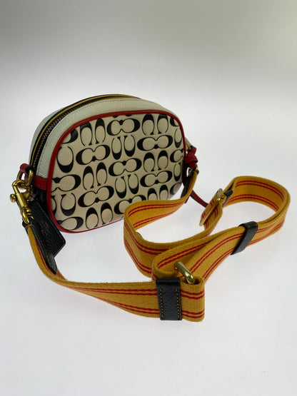 【中古品】【レディース】 COACH コーチ KEITH HARING MICKY MOUSE CROSSBODY BAG K2081-4888 キースヘリング クロスボディーバッグ ショルダーバッグ カバン 180-260313-yn-18-min カラー：アイボリー 万代Net店