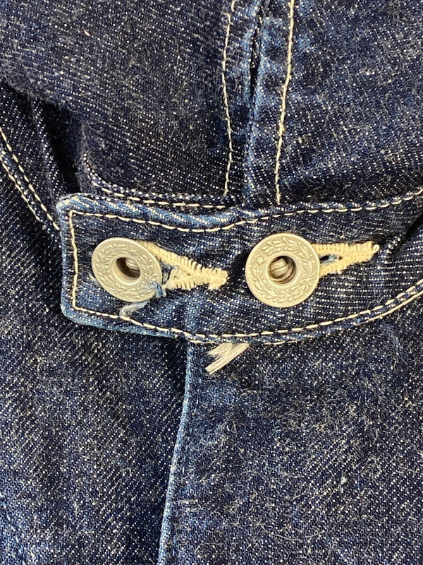 【中古品】【メンズ】 CUSHMAN クッシュマン DENIM COVERALL 21901 デニム カバーオール メンズ アウター ジャケット 145-260311-em-34-min サイズ：L カラー：インディゴブルー 万代Net店