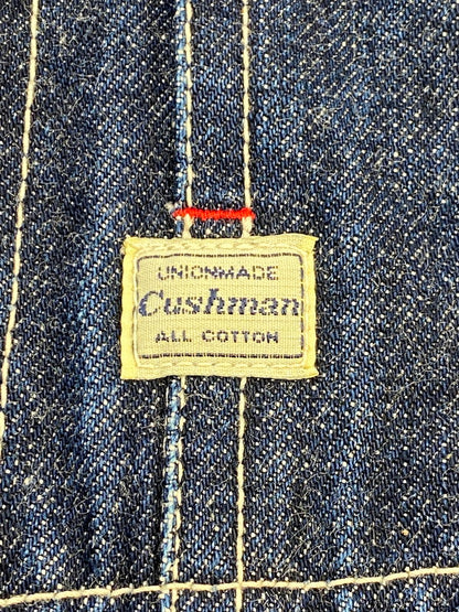 【中古品】【メンズ】 CUSHMAN クッシュマン DENIM COVERALL 21901 デニム カバーオール メンズ アウター ジャケット 145-260311-em-34-min サイズ：L カラー：インディゴブルー 万代Net店