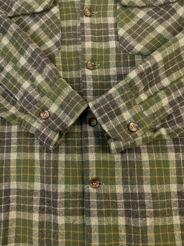 【中古品】【メンズ】 PENDLETON ペンドルトン BOARD SHIRT 50'S ボードシャツ 50年代 ヴィンテージ メンズ 長袖 シャツ 146-260311-em-36-min サイズ：S カラー：ブラウン系（チェック柄） 万代Net店