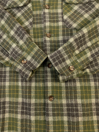 【中古品】【メンズ】 PENDLETON ペンドルトン BOARD SHIRT 50'S ボードシャツ 50年代 ヴィンテージ メンズ 長袖 シャツ 146-260311-em-36-min サイズ：S カラー：ブラウン系（チェック柄） 万代Net店