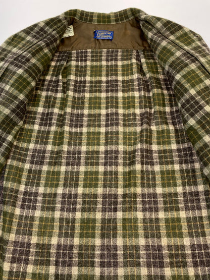 【中古品】【メンズ】 PENDLETON ペンドルトン BOARD SHIRT 50'S ボードシャツ 50年代 ヴィンテージ メンズ 長袖 シャツ 146-260311-em-36-min サイズ：S カラー：ブラウン系（チェック柄） 万代Net店