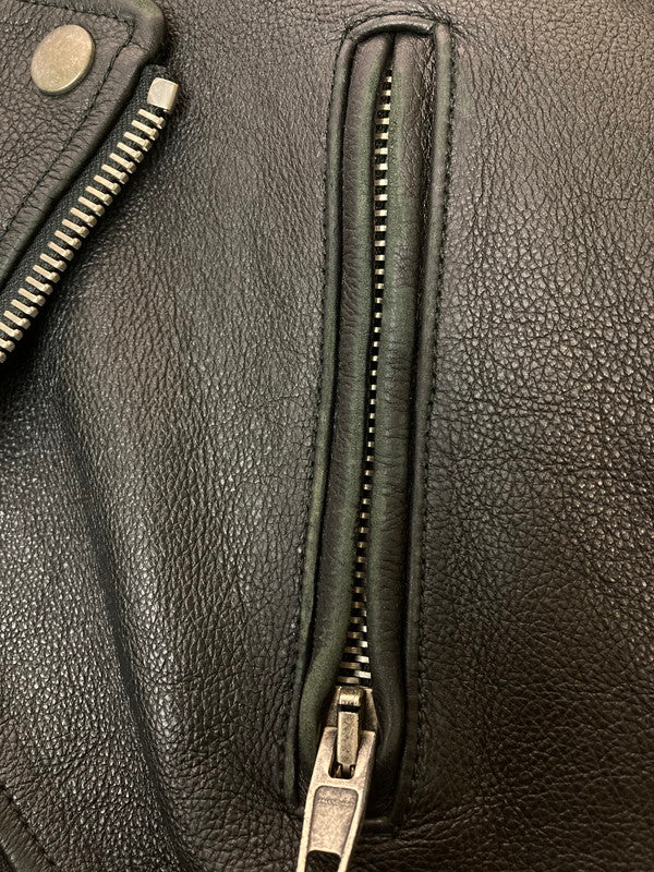 【中古品】【メンズ】 BALENCIAGA バレンシアガ AINT BIKET JACKET 18SS 485711 TWH15 ペインテッドバイカージャケット アウター 141-260313-yn-25-min サイズ：44 カラー：ブラック 万代Net店