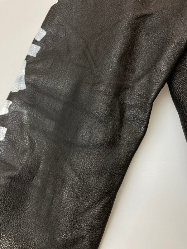 【中古品】【メンズ】 BALENCIAGA バレンシアガ AINT BIKET JACKET 18SS 485711 TWH15 ペインテッドバイカージャケット アウター 141-260313-yn-25-min サイズ：44 カラー：ブラック 万代Net店