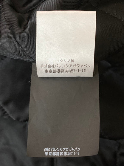 【中古品】【メンズ】 BALENCIAGA バレンシアガ AINT BIKET JACKET 18SS 485711 TWH15 ペインテッドバイカージャケット アウター 141-260313-yn-25-min サイズ：44 カラー：ブラック 万代Net店
