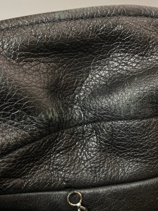 【中古品】【メンズ】 BALENCIAGA バレンシアガ AINT BIKET JACKET 18SS 485711 TWH15 ペインテッドバイカージャケット アウター 141-260313-yn-25-min サイズ：44 カラー：ブラック 万代Net店