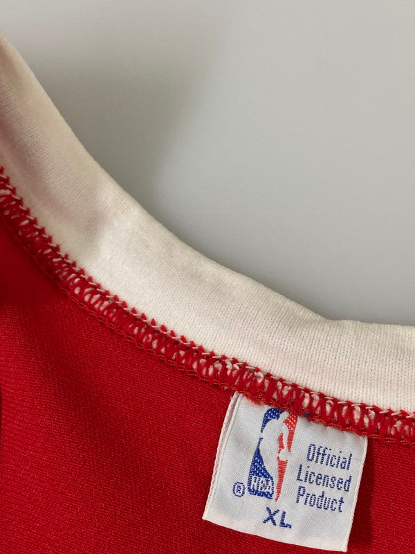 【中古品】【メンズ】 NBA エヌビーエー JORDAN JERSEY SAND KNIT 80'S ジョーダン ジャージー サンド ニット メンズ タンクトップ バスケットボール 146-260311-em-50-min サイズ：XL カラー：レッド 万代Net店