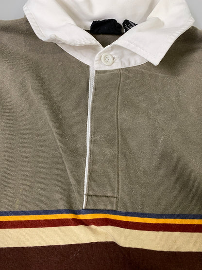 【中古品】【メンズ】 PATAGONIA パタゴニア ラガーシャツ メンズ 長袖 白襟 144-260702-hu-37-min サイズ：Ｓ カラー：カーキ系 万代Net店