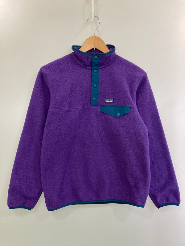 【中古品】【メンズ】 patagonia パタゴニア BOYS SYNCHILLA SNAP-T 65572FA20 ボーイズ シンチラ スナップT トップス 144-260313-yn-29-min サイズ：KIDS XL/14 カラー：パープル 万代Net店