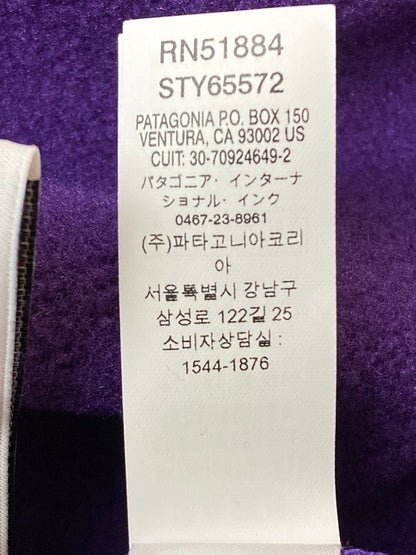 【中古品】【メンズ】 patagonia パタゴニア BOYS SYNCHILLA SNAP-T 65572FA20 ボーイズ シンチラ スナップT トップス 144-260313-yn-29-min サイズ：KIDS XL/14 カラー：パープル 万代Net店