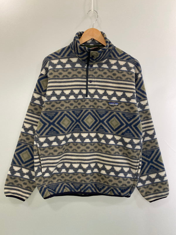 【中古美品】【メンズ】 patagonia パタゴニア SYNCHILLA SNAP-T シンチラ スナップT サルティーヨ トップス 144-260313-yn-27-min サイズ：M カラー：ブルー系 万代Net店