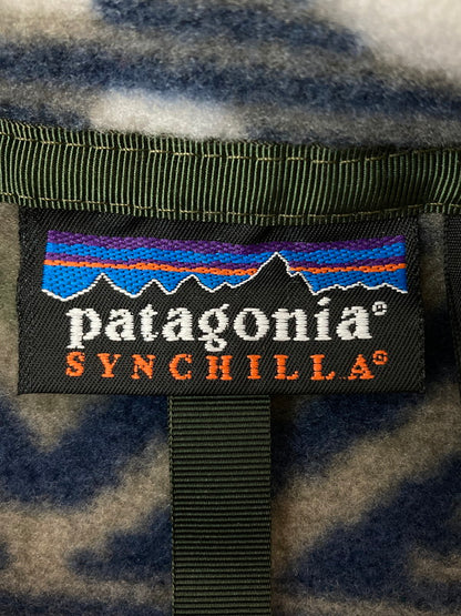 【中古美品】【メンズ】 patagonia パタゴニア SYNCHILLA SNAP-T シンチラ スナップT サルティーヨ トップス 144-260313-yn-27-min サイズ：M カラー：ブルー系 万代Net店