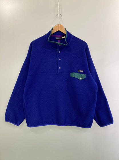 【中古品】【メンズ】 patagonia パタゴニア 90's SNAP-T 90年代 スナップT 雪無 トップス 144-260313-yn-28-min サイズ：XL カラー：ブルー系 万代Net店