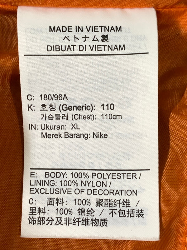 【中古品】【メンズ】 JORDAN BRAND ジョーダン ブランド M J BRK CLGTE VRSTY JKT ジャケット スタジアムジャンパー スタジャン 上着 アウター 148-260812-hu-22-min サイズ：XL カラー：ブラック/オレンジ 万代Net店