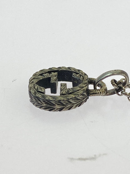 【中古品】【メンズ/レディース】 GUCCI グッチ NECKLACE インターロッキングGネックレス アクセサリー 182-260316-yn-24-min カラー：シルバー 万代Net店