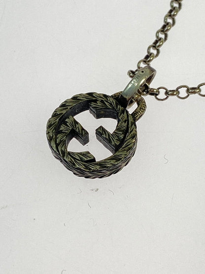 【中古品】【メンズ/レディース】 GUCCI グッチ NECKLACE インターロッキングGネックレス アクセサリー 182-260316-yn-24-min カラー：シルバー 万代Net店