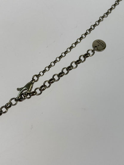 【中古品】【メンズ/レディース】 GUCCI グッチ NECKLACE インターロッキングGネックレス アクセサリー 182-260316-yn-24-min カラー：シルバー 万代Net店