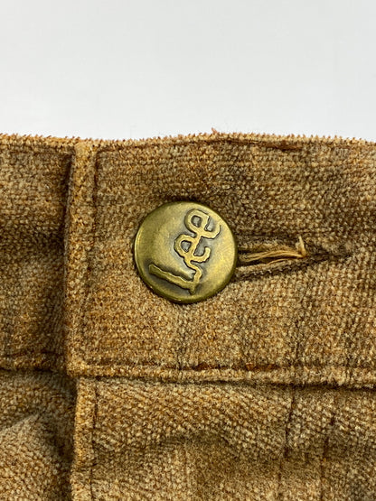 【中古品】【メンズ】 LEE リー 70S ベロアパンツ ボトムス 157-260727-jt-14-min サイズ：31 34 カラー：ライトブラウン 万代Net店