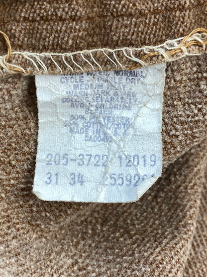 【中古品】【メンズ】 LEE リー 70S ベロアパンツ ボトムス 157-260727-jt-14-min サイズ：31 34 カラー：ライトブラウン 万代Net店
