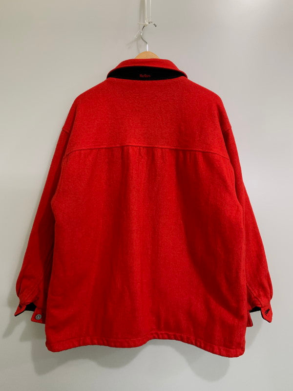 【現状渡し品】【メンズ】 MARLBORO マルボロ 90’s REVERSIBLE WOOL JACKET リバーシブル ウールジャケット アウター 146-260312-SH-15-min サイズ：XL カラー：ブラック/レッド 万代Net店
