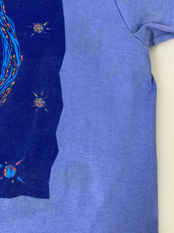 【中古品】【メンズ】 USED ユーズド 90S GOD AND ME PRINT TEE BLUE 90年代 プリント 半袖Tシャツ メンズ トップス ヴィンテージ 146-260723-em-45-min サイズ：M カラー：ブルー 万代Net店