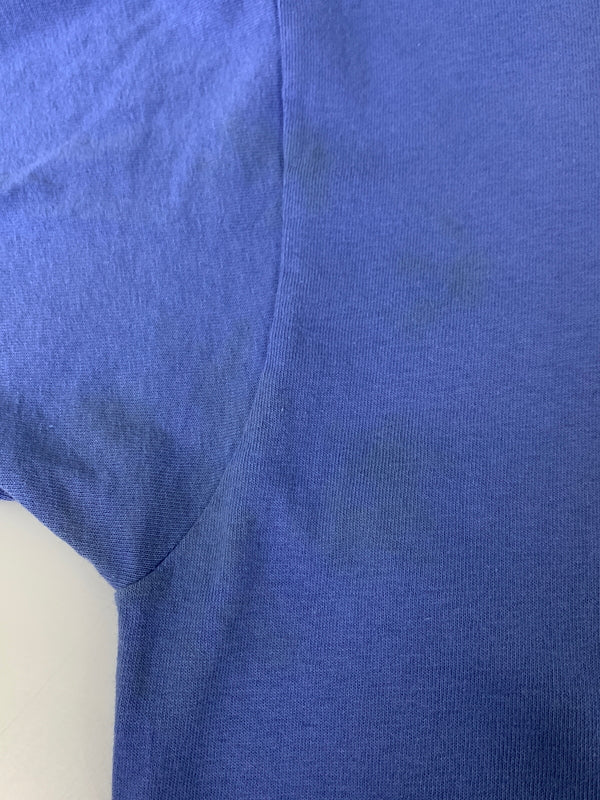 【中古品】【メンズ】 USED ユーズド 90S GOD AND ME PRINT TEE BLUE 90年代 プリント 半袖Tシャツ メンズ トップス ヴィンテージ 146-260723-em-45-min サイズ：M カラー：ブルー 万代Net店