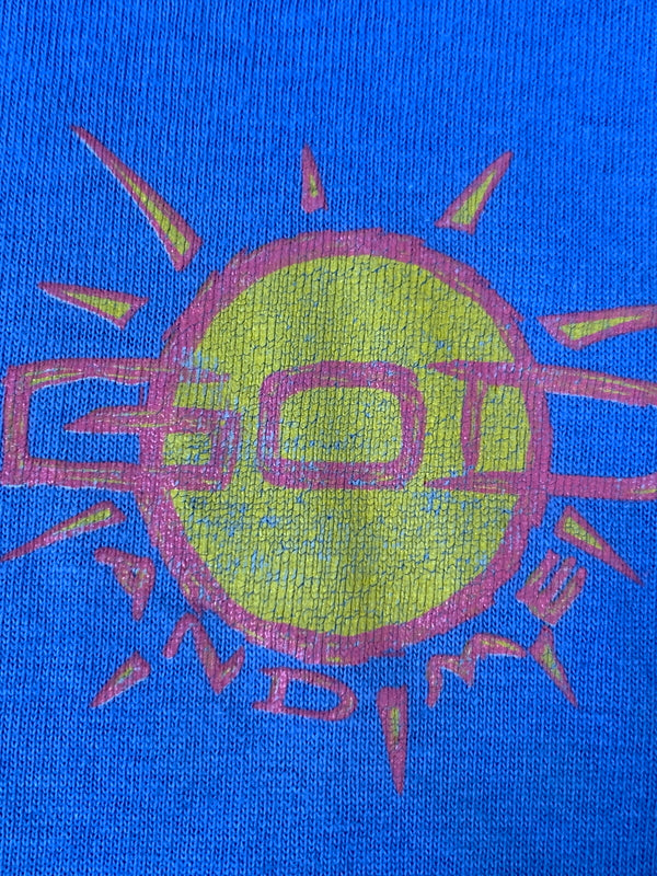 【中古品】【メンズ】 USED ユーズド 90S GOD AND ME PRINT TEE BLUE 90年代 プリント 半袖Tシャツ メンズ トップス ヴィンテージ 146-260723-em-45-min サイズ：M カラー：ブルー 万代Net店