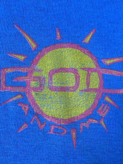 【中古品】【メンズ】 USED ユーズド 90S GOD AND ME PRINT TEE BLUE 90年代 プリント 半袖Tシャツ メンズ トップス ヴィンテージ 146-260723-em-45-min サイズ：M カラー：ブルー 万代Net店