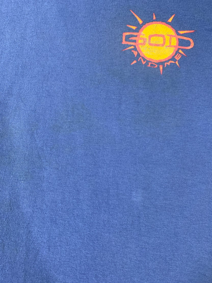 【中古品】【メンズ】 USED ユーズド 90S GOD AND ME PRINT TEE BLUE 90年代 プリント 半袖Tシャツ メンズ トップス ヴィンテージ 146-260723-em-45-min サイズ：M カラー：ブルー 万代Net店