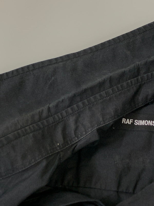 【中古品】【メンズ】 RAF SIMONS ラフシモンズ 20SS MY OWN PRIVATE ANTWERP PATCH SHIRTS パッチ オーバーサイズ シャツ 140-260314-cn-3-min サイズ：44 カラー：ブラック 万代Net店