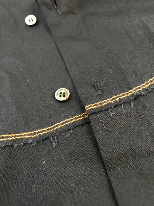 【現状渡し品】【メンズ】 KHOKI コッキ 19AW-B-01 L S SHIRT 長袖 シャツ トップス 140-260725-zi-05-min サイズ：2 カラー：ブラック 万代Net店