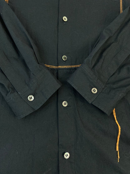 【現状渡し品】【メンズ】 KHOKI コッキ 19AW-B-01 L S SHIRT 長袖 シャツ トップス 140-260725-zi-05-min サイズ：2 カラー：ブラック 万代Net店