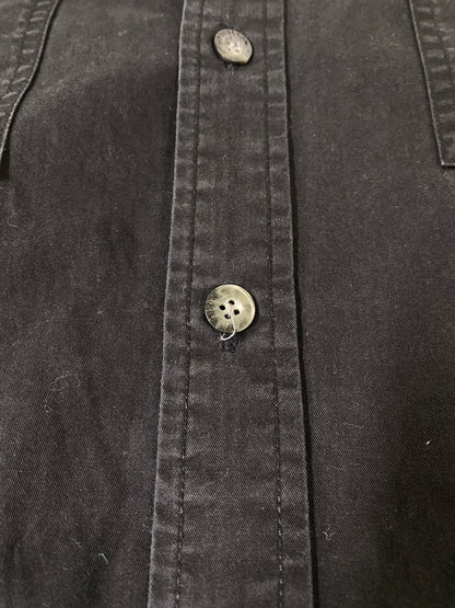 【中古品】【メンズ】 HARLEY DAVIDSON ハーレーダビッドソン INITIAL S/S SHIRT イニシャル ショートスリーブシャツ 半袖シャツ トップス 145-260709-yn-06-min サイズ：XL カラー：ブラック 万代Net店