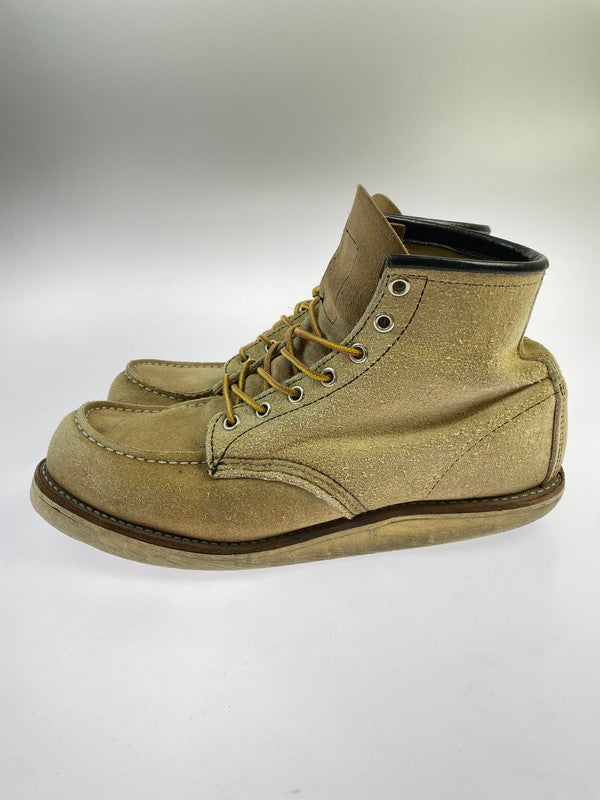 【中古品】【メンズ】 RED WING レッドウィング 6-INCH CLASSIC MOC 6 08173-1 6インチ クラシックモック ブーツ 靴 メンズ 165-260318-em-15-min サイズ：UK 7 1/2 カラー：ベージュ 万代Net店